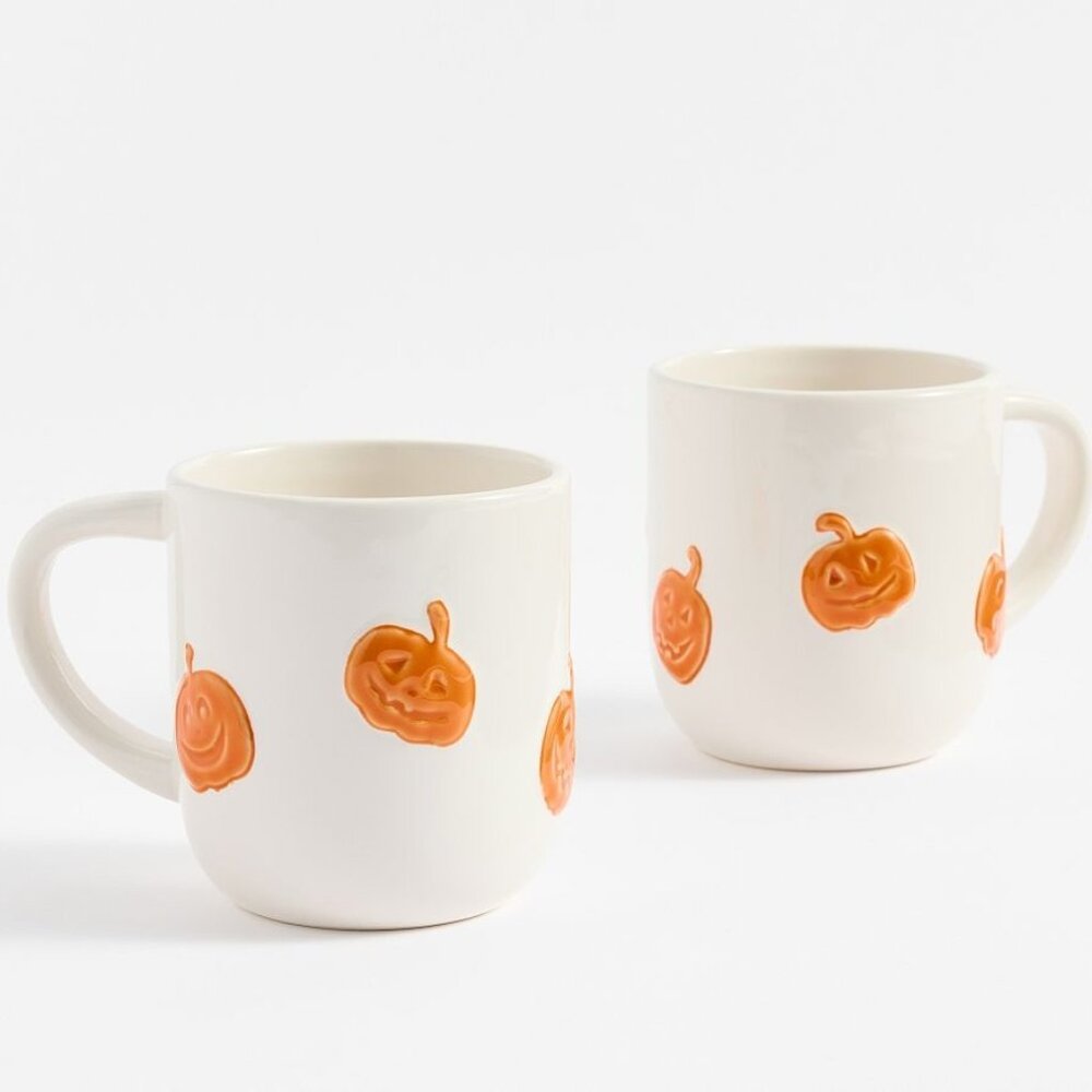 Pumpkin Icon Mugs (set of 2)